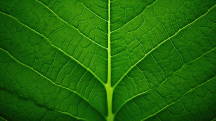 Fototapeta na wymiar Vibrant Green Leaf Texture