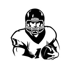 Football svg, football player svg, Football name svg, football team svg png, American Football Player Svg, Football Shirt svg, Half Player
