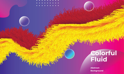 Gradient fluid shapes background