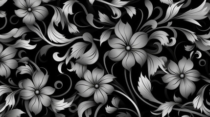 Mystical Black Botanical Design