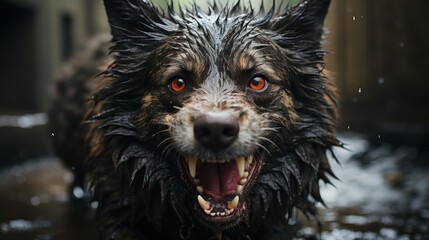 Growl of Menace: The Threat of a Rabid Dog