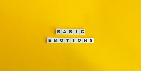 Basic Emotions Banner and Concept Image.