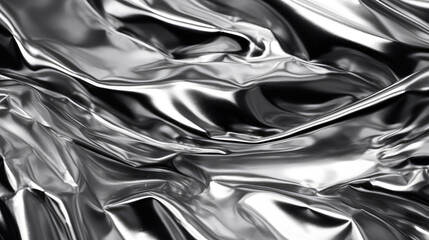 Gleaming Metallic Silver Texture