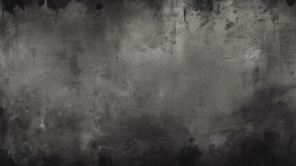 Concrete Wall Background with Dark Gray Charcoal Paint