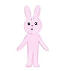 Cute Pink Rabbit stand alone
