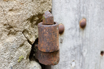 detailed view of french city Bazas at summer time