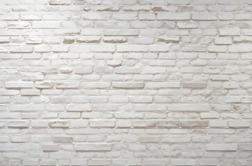 Obraz premium Cream and white brick wall texture background. Old rock pattern on brickwork and stonework flooring