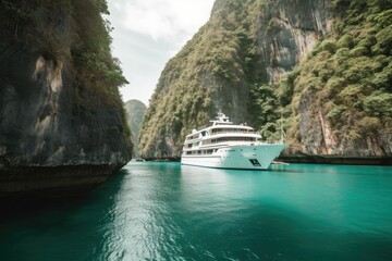 luxury yacht. Travel cruise concept