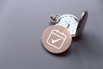 Concept of plan a monthly calendar for meetings or manage your daily activities. Calendar symbol...