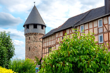 Wehrturm (Tower) Roter Hahn in Bad Wildungen, Hesse,Germany