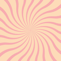 Chocolate cane vector flat design pink swirl background
