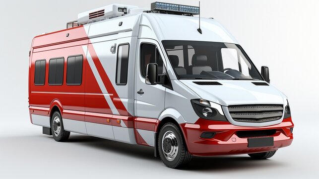 hospital transport ambulance after an accident,