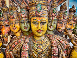 Vishnu With Hindu Gods
