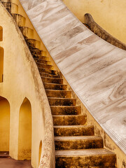 Curved Staircase At The Jantar Mantar