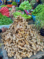Ginger Roots In the Udaipur Market