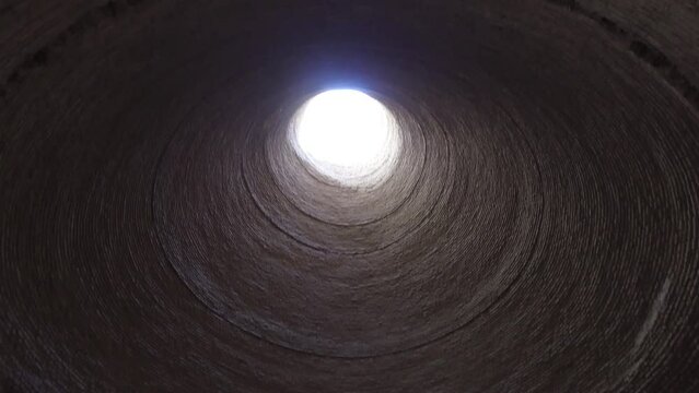 Inside A Water Reservoir Made Of Bricks Abarkooh Iran