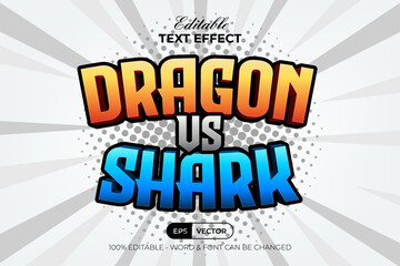 Comic game text effect style. Editable text effect.