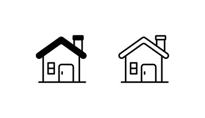 Home icon design with white background stock illustration