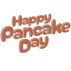 Pancake Day Typography