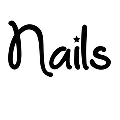 Fototapeta premium Nails Calligraphy