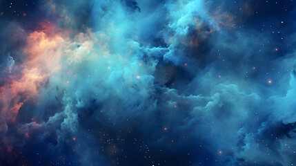 Fototapeta premium Majestic Space Mist: A Breathtaking Cosmic Enchantment, generative ai