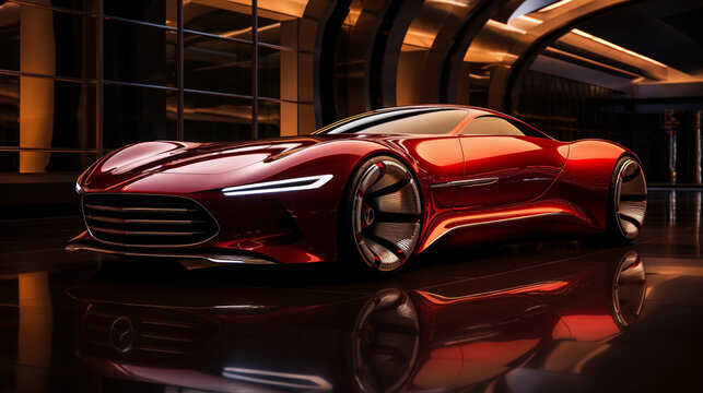 IA Generativa. Concept Car Elegant Model TBK GT14