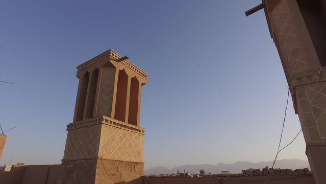 Wind Towers Used As A Natural Cooling System Yazd Iran