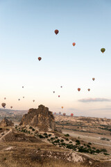 Hot air balloons in Cappadocia