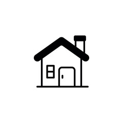 Home icon design with white background stock illustration