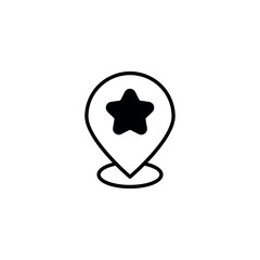 Best Location icon design with white background stock illustration