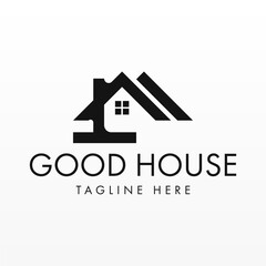 House logo design concept. Simple building logo template. Home logo design template