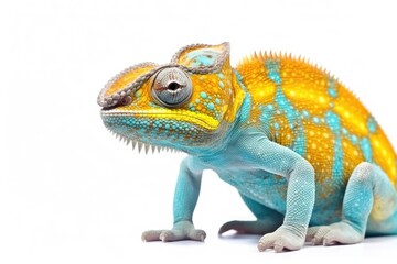 Obraz premium A close-up of a lizard on a white background