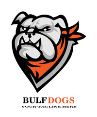 BULF DOGS head logo