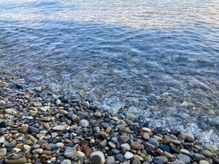 natural stones on the beach