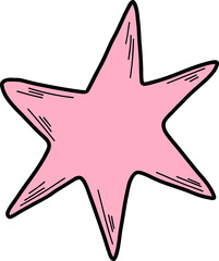 A star. Holliday design element