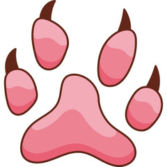 Footprints Animal Art Element