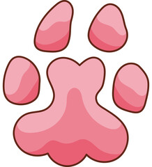 Footprints Animal Art Element