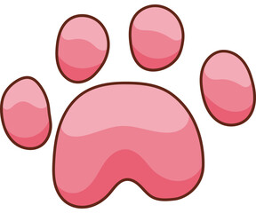 Footprints Animal Art Element