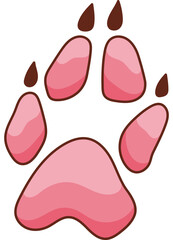 Footprints Animal Art Element