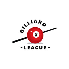 Billiard Creative Logo Template Vector Illustration