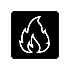 no open fire lighted match emergency glyph icon vector. no open fire lighted match emergency sign. isolated symbol illustration