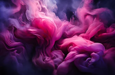 Foto op Canvas purple smoke, swirling on a black background © Jahid