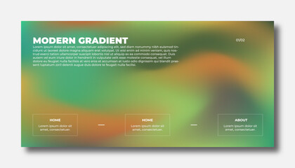 Abstract color gradient modern blurred background and film grain texture template with an elegant	