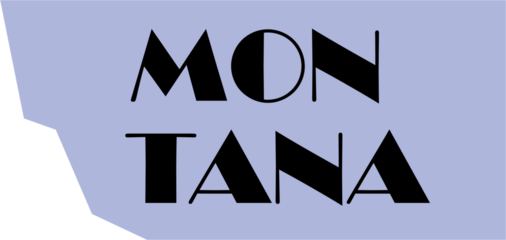 outline drawing of montana state map.