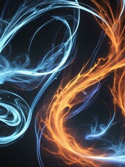 Obraz premium energy flow wallpaper