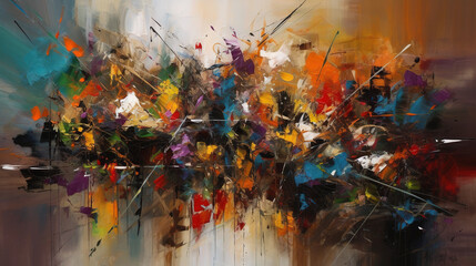 Obraz na płótnie Canvas abstract background created with generative ai