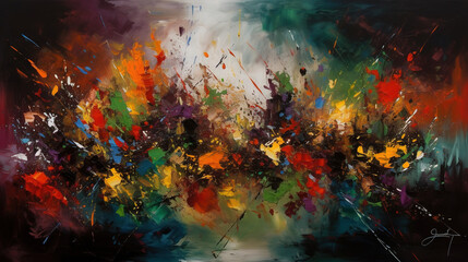 Fototapeta premium abstract colorful background created with generative ai