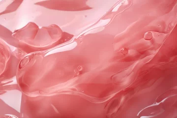 Poster Skincare cosmetic product macro pink texture © dvoevnore