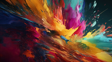 Obraz premium abstract background with paint created with generative ai