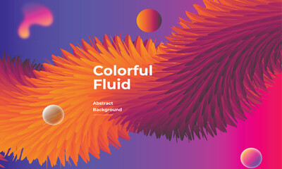 Gradient fluid shapes background